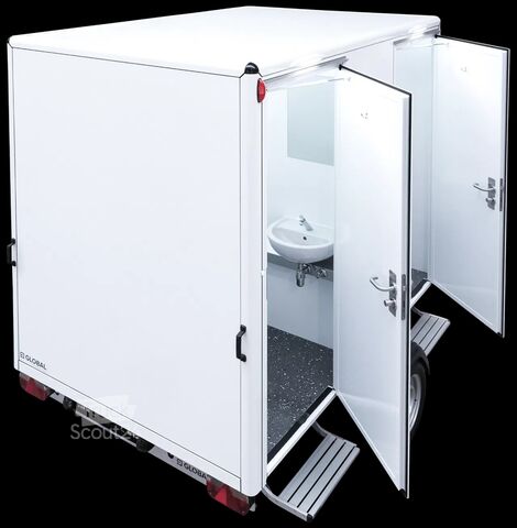 GLOBAL Najboljša NEMŠKA KAKOVOST sanitarnega priklopnika tipa 1-1-1 GLOBAL neposredno od uvoznika! GLOBAL De beste DUITSE KWALITEIT toiletwagen type 1-1-...