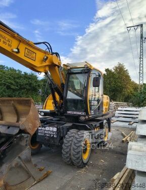 Pyöräalustainen kaivinkone JCB JS145W Plus