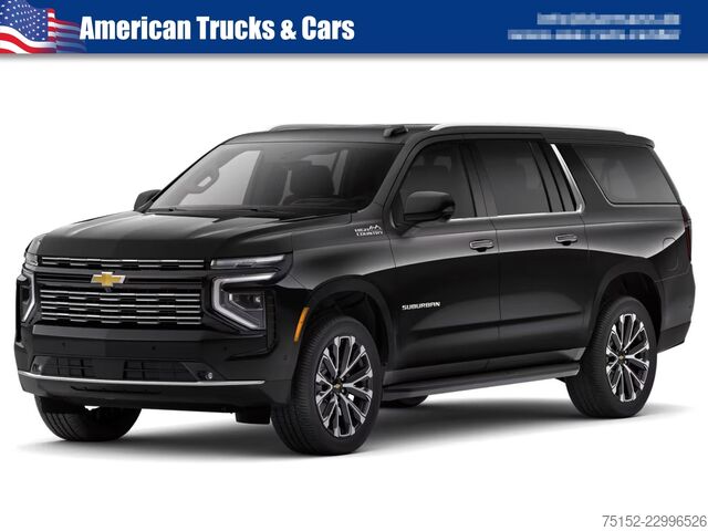 Prabangus visureigis, 7 sėdimos vietos, visų varančiųjų ratų pavara (4WD) Chevrolet Suburban 6,2l V8 High Country