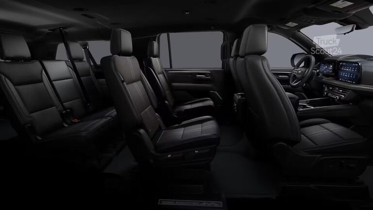 Prabangus visureigis, 7 sėdimos vietos, visų varančiųjų ratų pavara (4WD) Chevrolet Suburban 6,2l V8 High Country