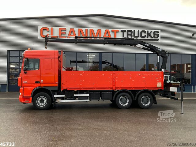 Kranwagen DAF FAT 105 XF 460 6x4 Manual Full Steel Hiab 16 To...