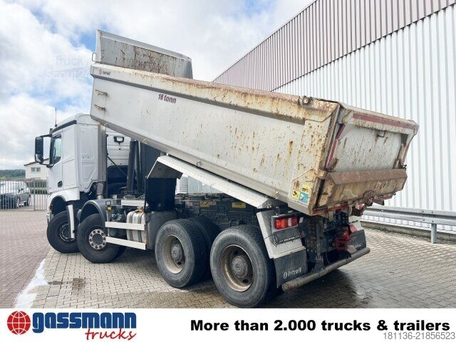 Φορτηγό ειδικού σκοπού Mercedes-Benz Arocs 3253 K 8x4/4, Retarder, Stahlmulde ca.