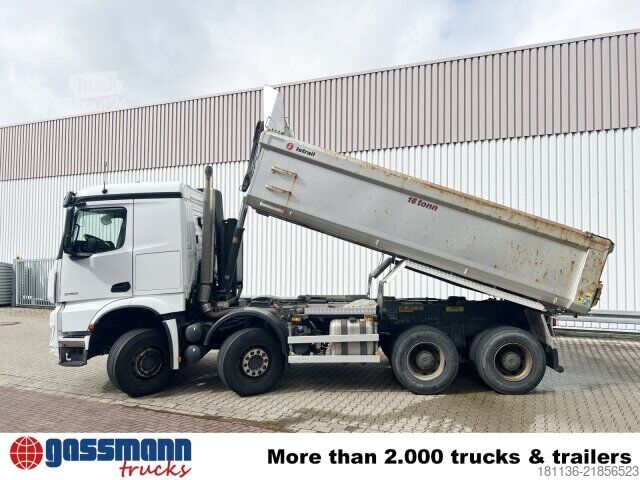 Φορτηγό ειδικού σκοπού Mercedes-Benz Arocs 3253 K 8x4/4, Retarder, Stahlmulde ca.