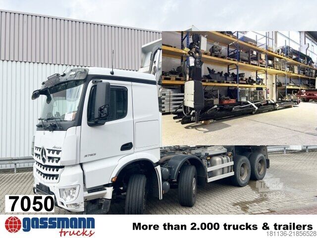 Φορτηγό γερανός roll-off Mercedes-Benz Arocs 3253 K 8x4/4, Retarder, Motorabtrieb