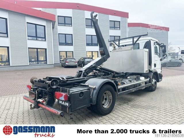 Φορτηγό γερανός roll-off MAN TGL 12.250 4x2 BL, Palfinger Abroller P 07-25MPA,