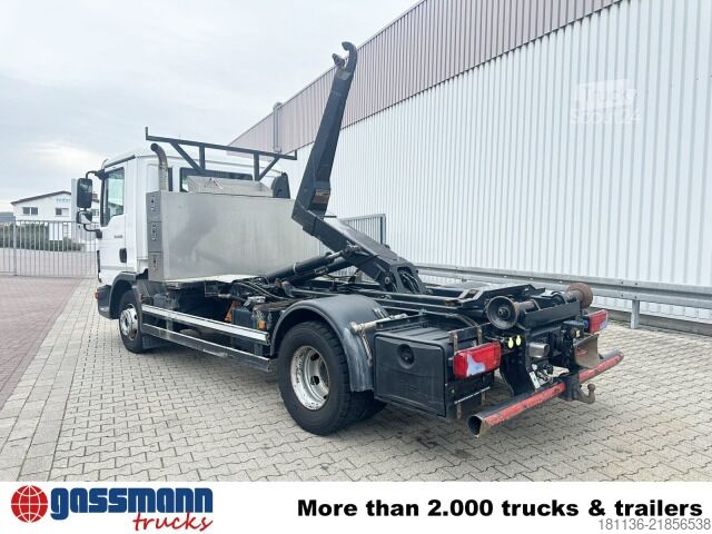 Φορτηγό γερανός roll-off MAN TGL 12.250 4x2 BL, Palfinger Abroller P 07-25MPA,