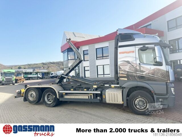 Camião porta-contentores de gancho Mercedes-Benz Actros 2548 L 6x2, Liftachse, Retarder, Navi,