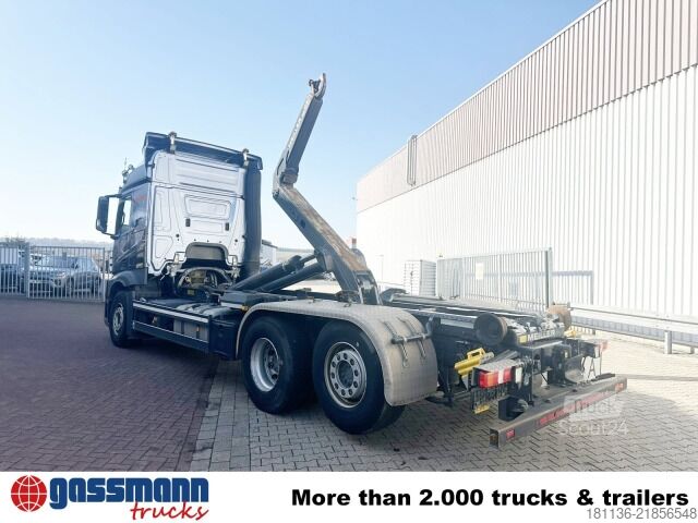 Camião porta-contentores de gancho Mercedes-Benz Actros 2548 L 6x2, Liftachse, Retarder, Navi,