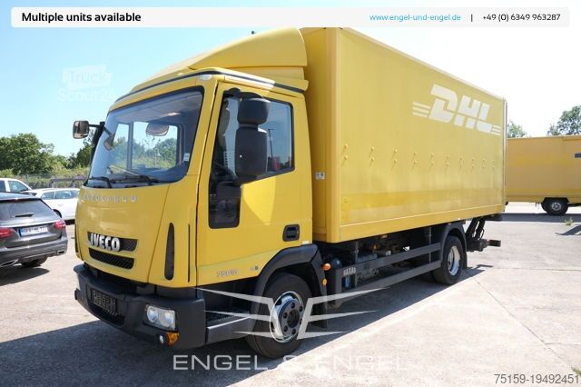 Laatikkoauto iveco EuroCargo ML 75 E 16 P LBW LUFT AUTOMATIK COC EURO-5 Koffer-Innenlänge 5,5m