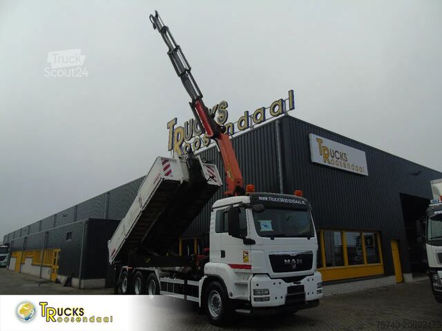 Camion-grue MAN TGS 32.400 + PALFINGER PK23.001EH + HOOKSYSTEM ...