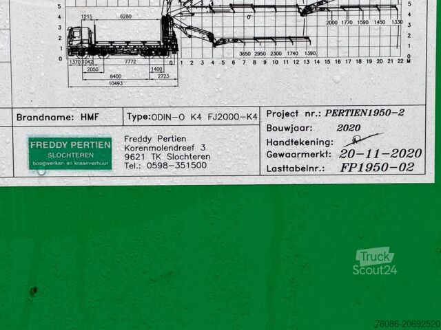 Gru HMF 55 tm met Flyjib