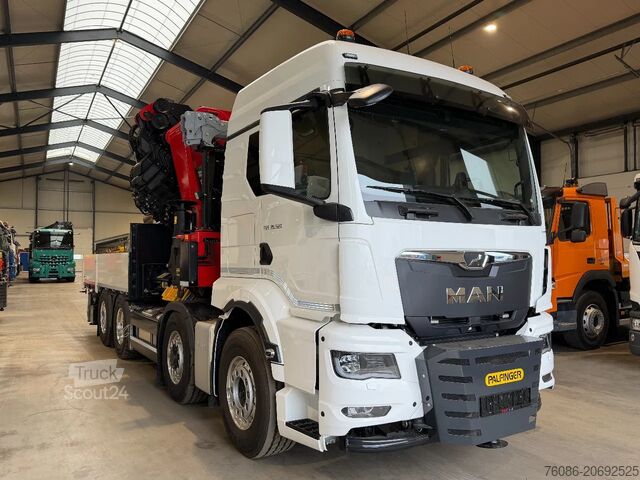 Vrachtwagen met kraan MAN TGS 35.510 IN ARRIVAL/ COMING IN!!! NEW/NEU PAL...