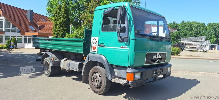 3 yönlü damper MAN 8.153K Kipper 4x2 Meiller/Stahl