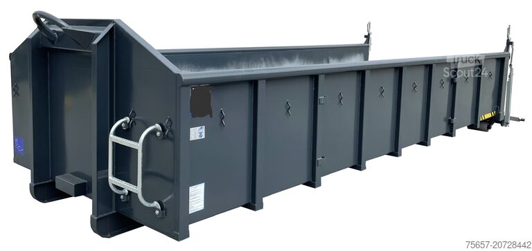 Roll-off container 15m³ Abrollcont., Heckkl. Abklappbar u.