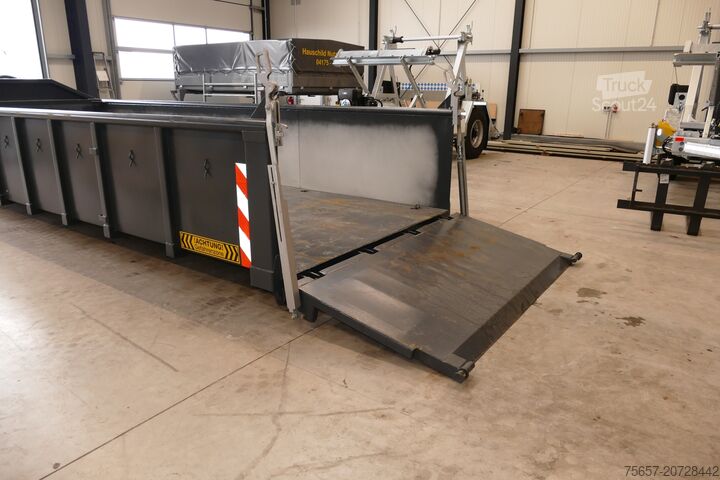 Abrollcontainer  15m³ Abrollcont., Heckkl. Pendelklappe