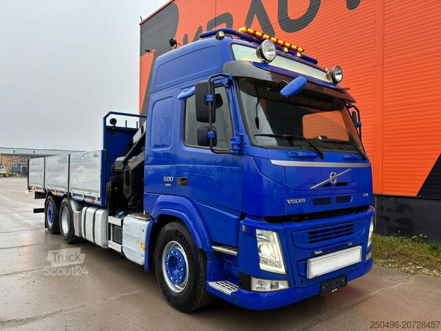 Відкрите тіло Volvo FM 500 6x2*4 HIAB 244E-6 / PLATFORM L=6310 mm
