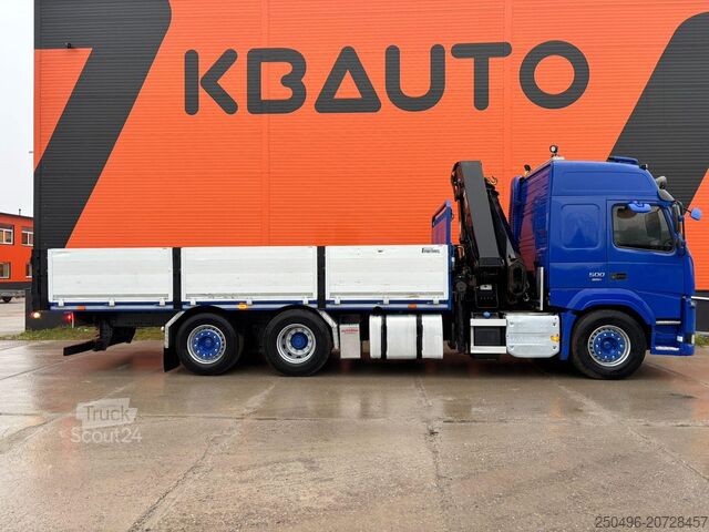Відкрите тіло Volvo FM 500 6x2*4 HIAB 244E-6 / PLATFORM L=6310 mm