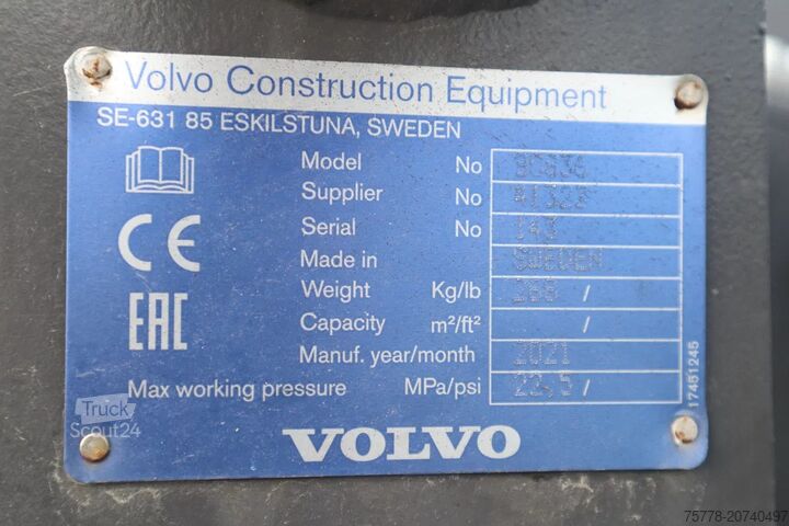 Log-lader Volvo 80834 | 1.8 M2 | L60/L70/L90 | LOG GRAPPLE | HO...