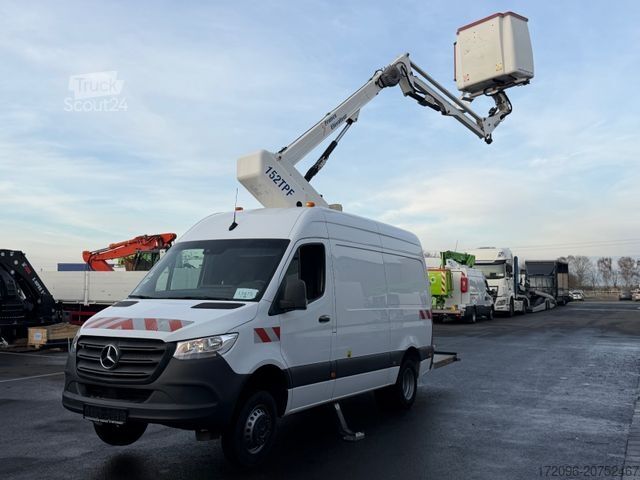 Hoogwerker vrachtwagen MERCEDES-BENZ Sprinter 516 CDI 15m/2-Punkt/Tüv neu/265kg