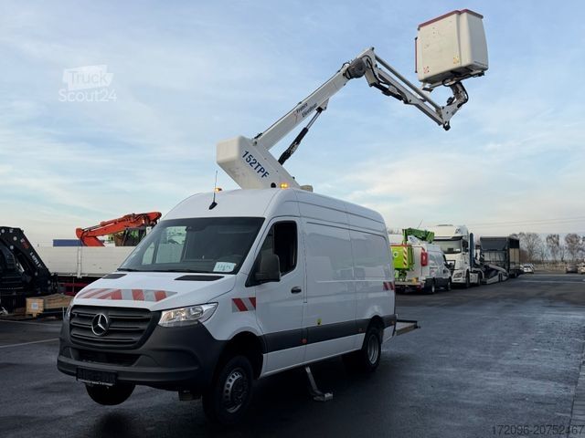 Hoogwerker vrachtwagen MERCEDES-BENZ Sprinter 516 CDI 15m/2-Punkt/Tüv neu/265kg