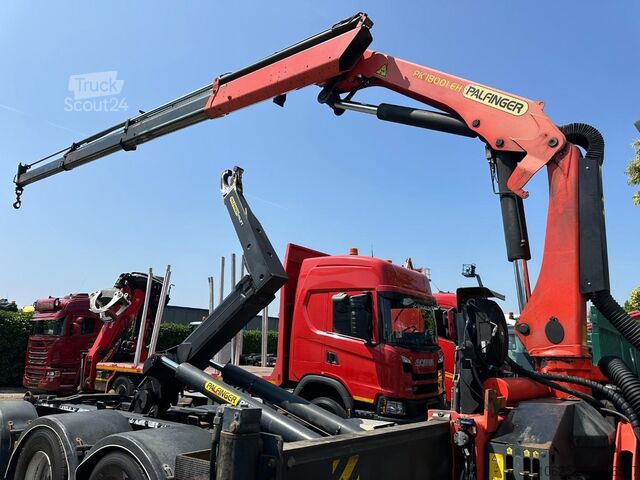 Système de bras à crochet MAN TGS 35.400 8x4 TRIDEM HOOKLIFT T22 + CRANE PALF...