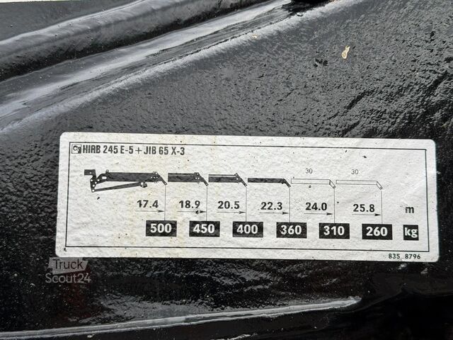 Yükleme platformu Volvo FM 300 6x4 + (25.8m!) PRITSCHE + KRAN HIAB 245 ...