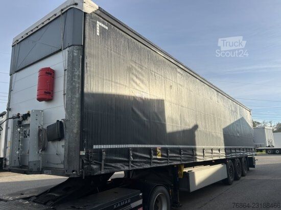 Åpen semitrailer med presenning SCHMITZ SCB S3T, VARIOS, LIFTACHSE,  EDSCHA-VERDECK