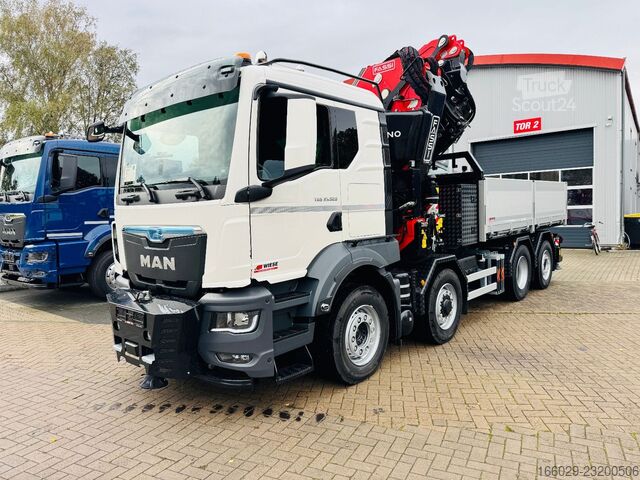 Lastebilmontert kran MAN TGS 35.520 8x2 Hydrodrive 8x4. Fassi F805 techno