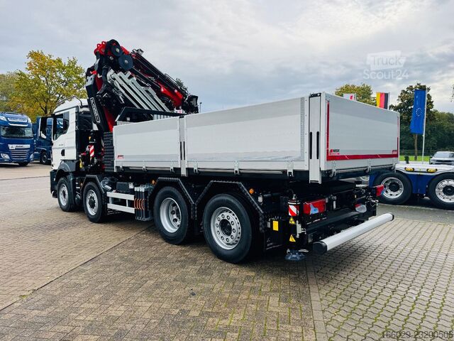 Lastebilmontert kran MAN TGS 35.520 8x2 Hydrodrive 8x4. Fassi F805 techno