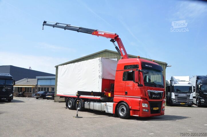 Автомобил с кран MAN TGX 26.480 XXL 6X2 HMF 2620 CRANE + BDF BODY + ...