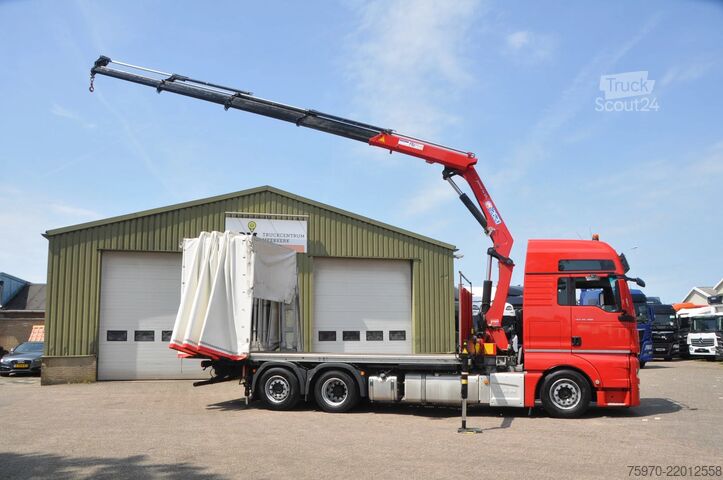 Автомобил с кран MAN TGX 26.480 XXL 6X2 HMF 2620 CRANE + BDF BODY + ...