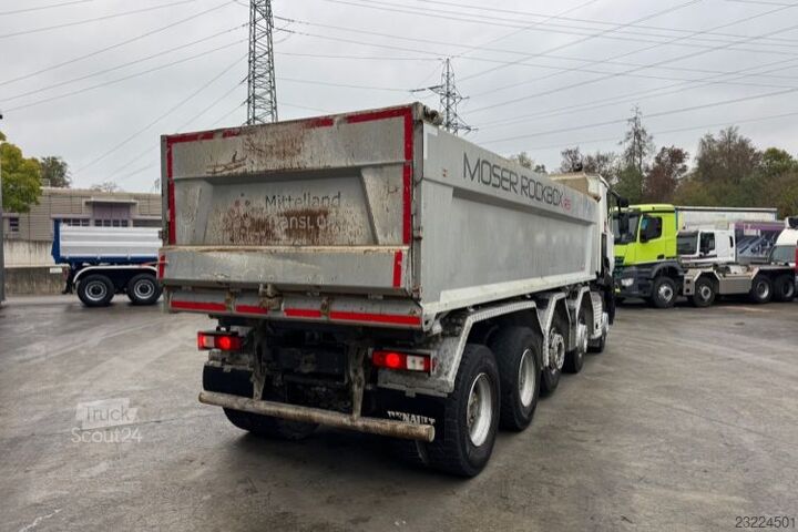 Tipper truck RENAULT C480 10x4 Moser Bordmatik
