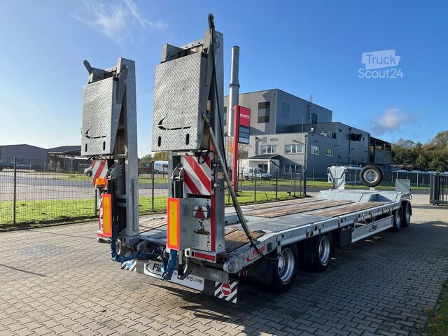 Tieflader Anhänger FLIEGL VTS 400 4-Achser Tieflader Luft Hydraulik