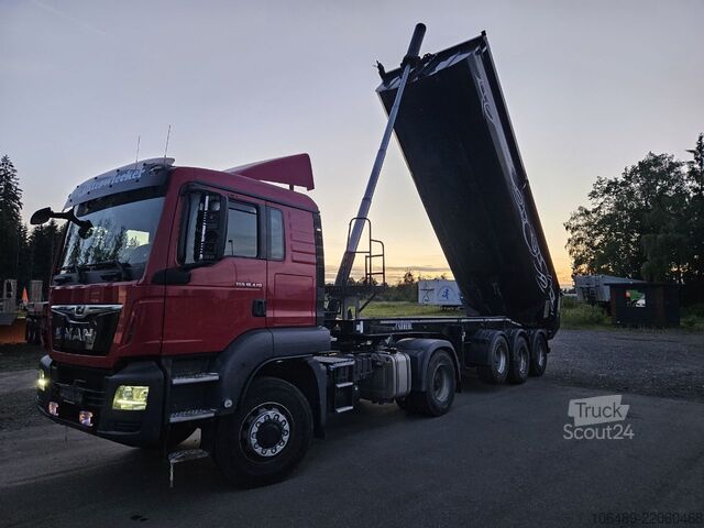Semirremolque volquete CARNEHL 24 m CHKS/HH   Stahl  Kippmulde Plane Lift achse