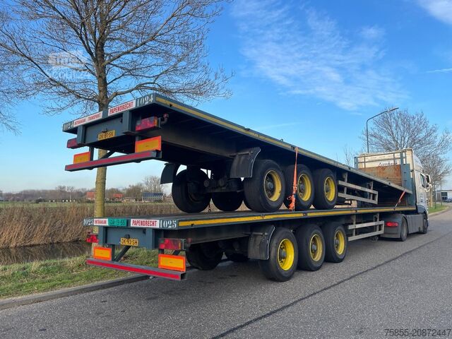 Plattformanhänger Haan OPL45 Heavy Duty / Rungen-Potholes /BPW / 2x Li...