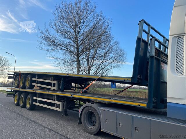 Plattformanhänger Haan OPL45 Heavy Duty / Rungen-Potholes /BPW / 2x Li...