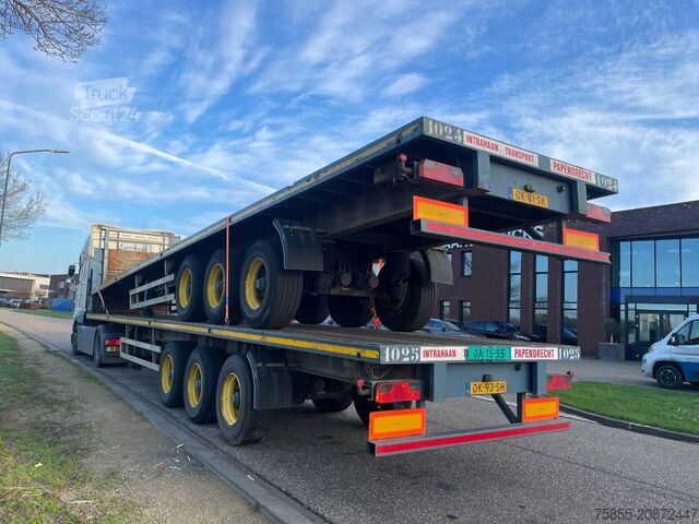 Plattformanhänger Haan OPL45 Heavy Duty / Rungen-Potholes /BPW / 2x Li...