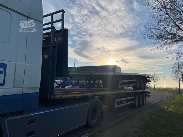 Plattformanhänger Haan OPL45 Heavy Duty / Rungen-Potholes /BPW / 2x Li...