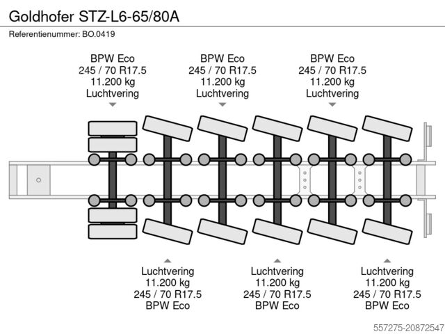 Semi-remorque surbaissée Goldhofer STZ-L6-65/80A