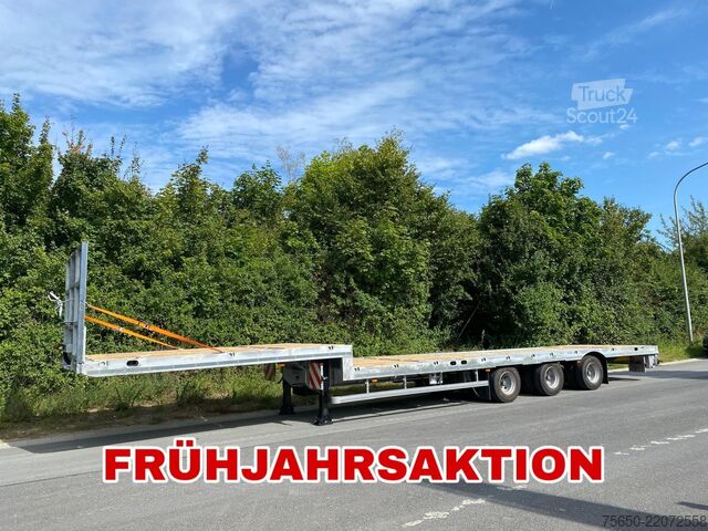 Alçak şasi dorse Möslein ST 3-Plato 9,4  3 Achs Satteltieflader Plato 45 t GGfür Fertigteile, Baumaschinen oder Container