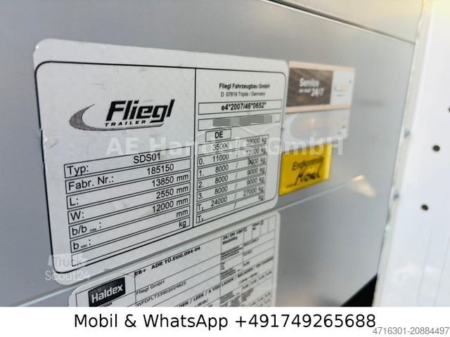 Odprta polprikolica s ponjavo FLIEGL SDS 390 *Edscha/Tautliner/Palletenkasten/Airpipe