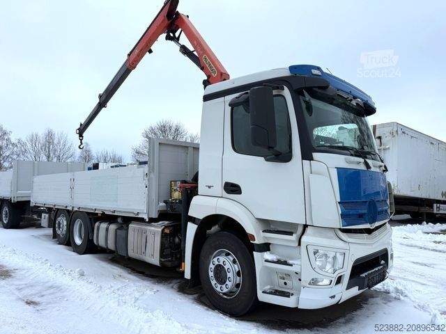 Grue montée sur camion MERCEDES-BENZ Antos2633 6x2*Palfinger PK11002*Funk*Bett*Lift