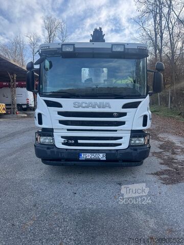 Kamyon üzerine monteli vinç Scania P320 + HIAB 144 + GARNIER Kiper