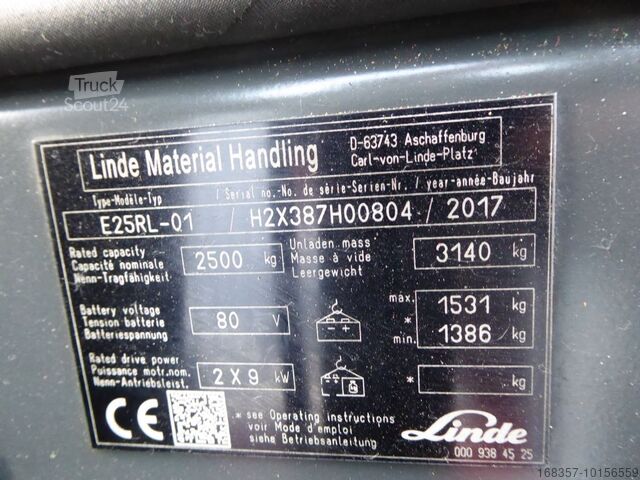 Frontstapler Linde E25RL-01 Roadster