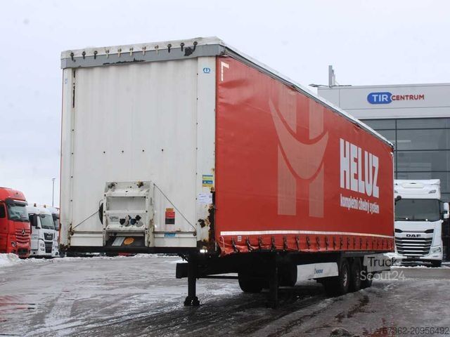 Nyitott ponyvás félpótkocsi KRONE SD, LOWDECK, MULTILOCK, LIFTING AXLE