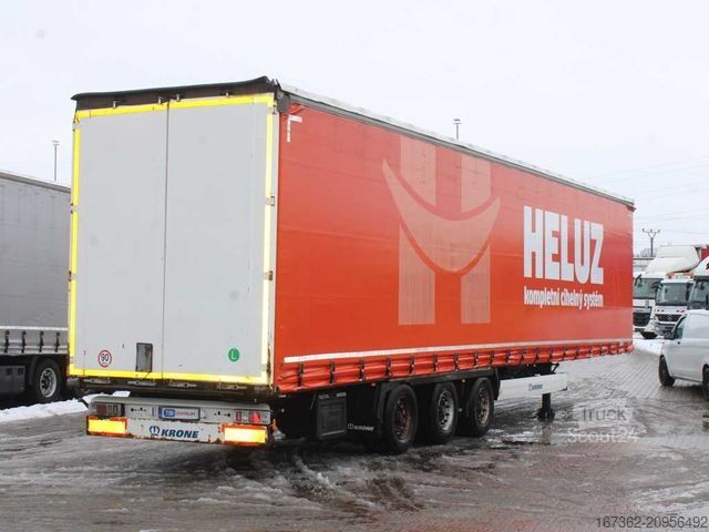 Nyitott ponyvás félpótkocsi KRONE SD, LOWDECK, MULTILOCK, LIFTING AXLE