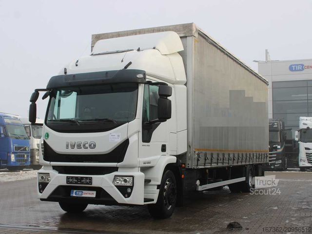Вантажівка з платформою і тентом IVECO EUROCARGO 180E, EURO 6