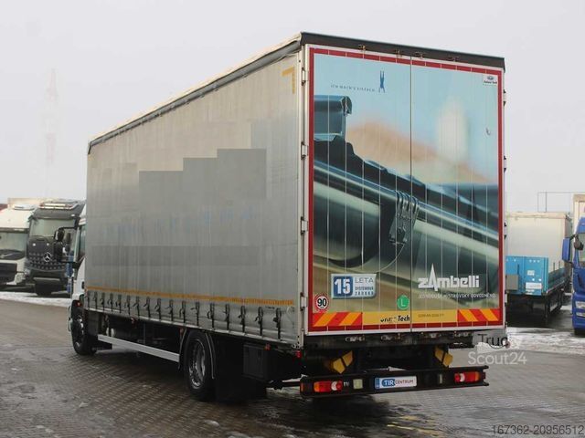 Вантажівка з платформою і тентом IVECO EUROCARGO 180E, EURO 6
