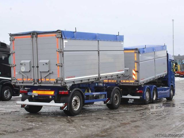 Trójstronna wywrotka SCANIA R450, 6X2, THREE SIDED, LIFTING AXLE, RETARDER