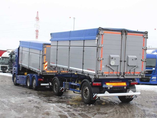 Trójstronna wywrotka SCANIA R450, 6X2, THREE SIDED, LIFTING AXLE, RETARDER